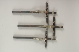 THREE CORPUS CHRISTI. Largest: 33cms.