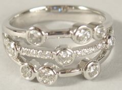 A PLATINUM AND DIAMOND 