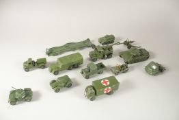 DINKY TOYS Military Vehicles (13) in a green box.