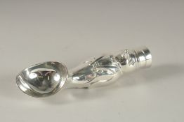 A SILVER-PLATED PENGUIN ICE CREAM SCOOP.
