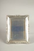 AN UPRIGHT SILVER PHOTOGRAPH FRAME. 7.5ins x 6ins. Birmingham.