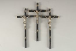 THREE CORPUS CHRISTI. Largest: 27cms.