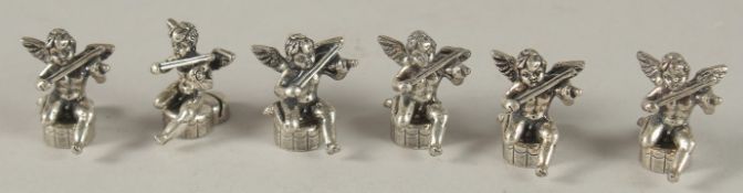 SEVEN CUPID PLACE NAME HOLDERS.