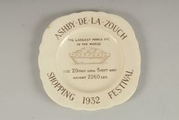 A NOVELTY ADVERTISING PLATE, 