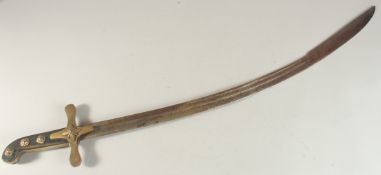 A 19TH CENTURY OTTOMAN SWORD, 94cm long.