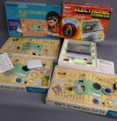 Schuco electronic studio and 3 Waddington's Future Scientist Electronics Lab No 344