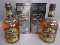 2 boxed bottles of Chivas Regal Premium Scotch Whisky