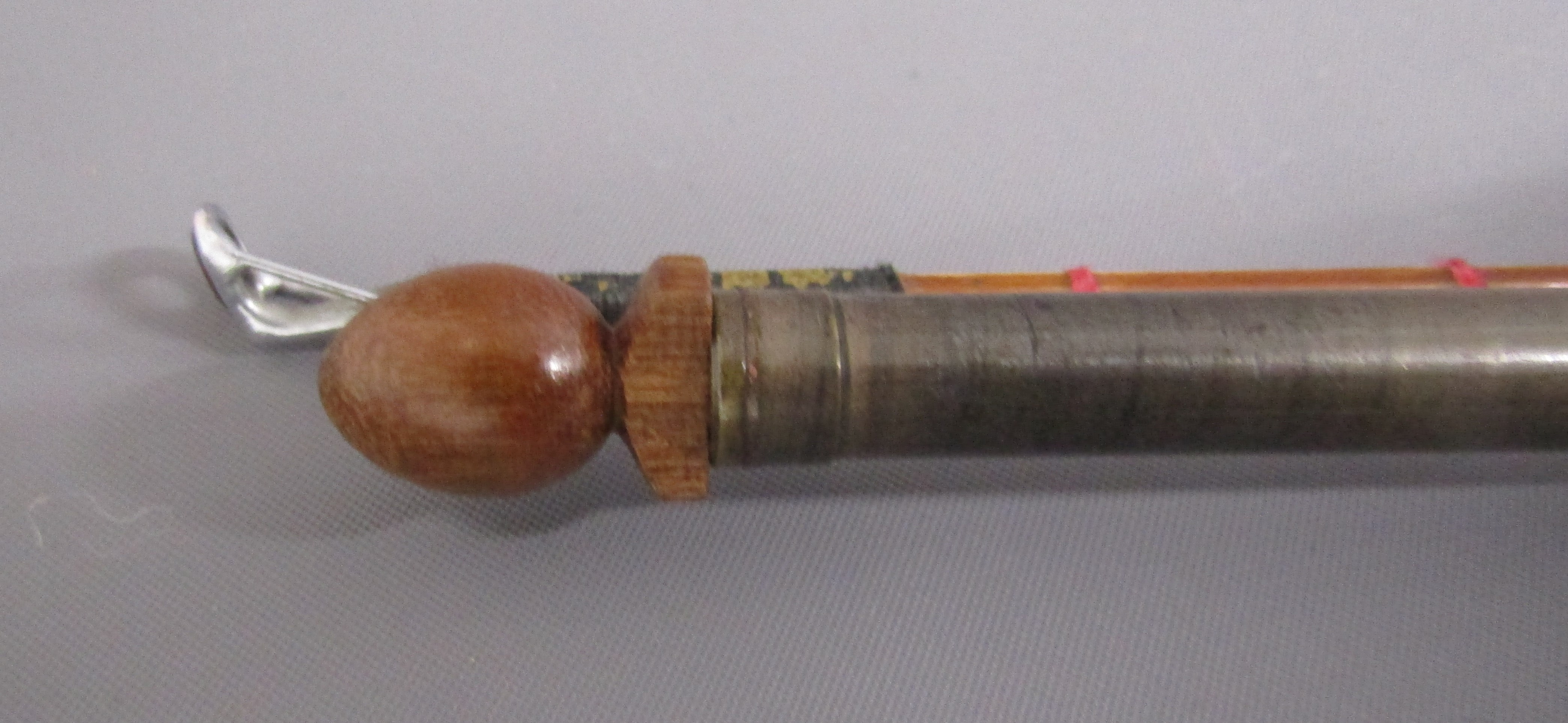 2 fishing rods - 'Black Prince' 9ft split cane with extension and J S Sharpe's bag (no inscription - Image 6 of 9