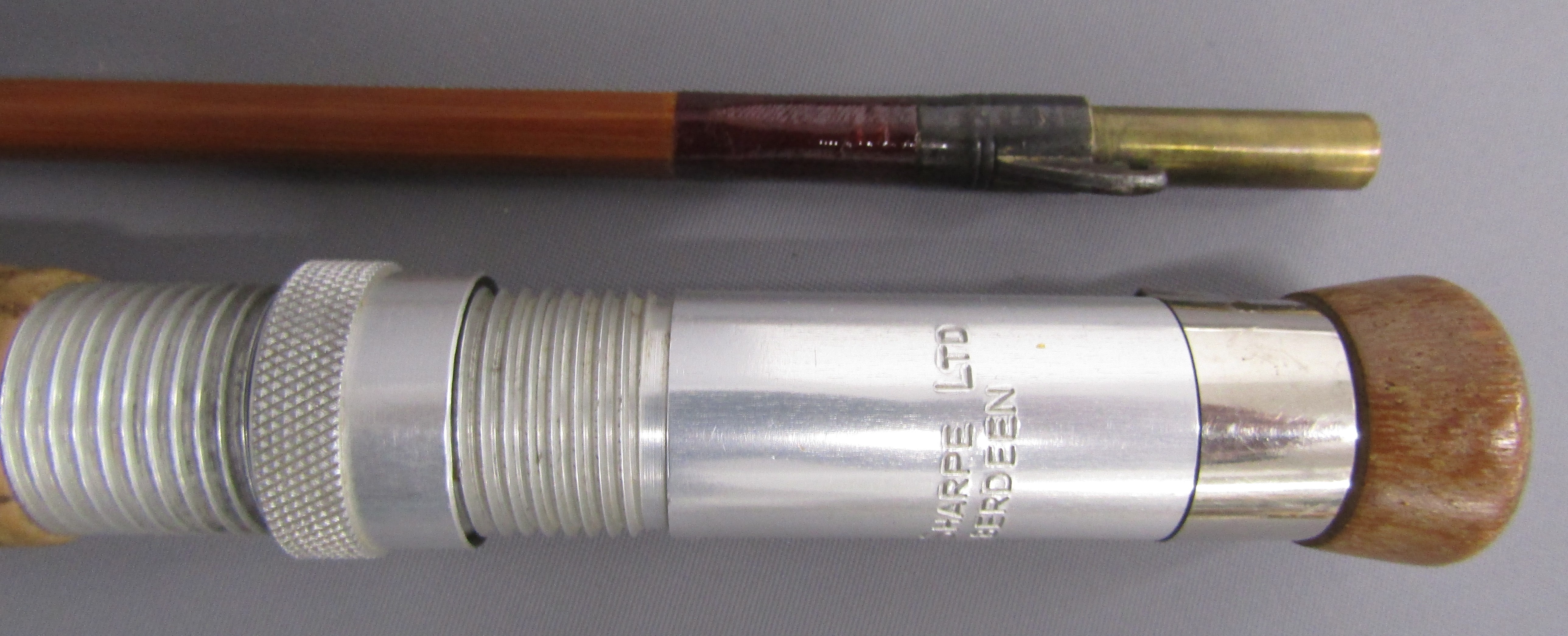 2 x J S Sharpe Ltd Aberdeen 'Scottie' split cane fishing rods - 2 piece 10ft screw joint includes - Image 4 of 9