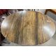Reproduction oak gate leg table on turned legs with oval top (top needs reattaching) 144cm by - Image 2 of 3