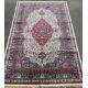 Ivory ground Persian carpet with traditional medallion design 230cm by 160cm - Image 1 of 3