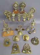 Belled saddle flyers, bell horse brasses and fly or head terretts (swingers) includes Queen Victoria
