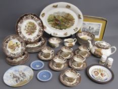 Royal Worcester Palissy 'Game Series' dinner service, Lincoln table mat set, Wedgwood 'On the
