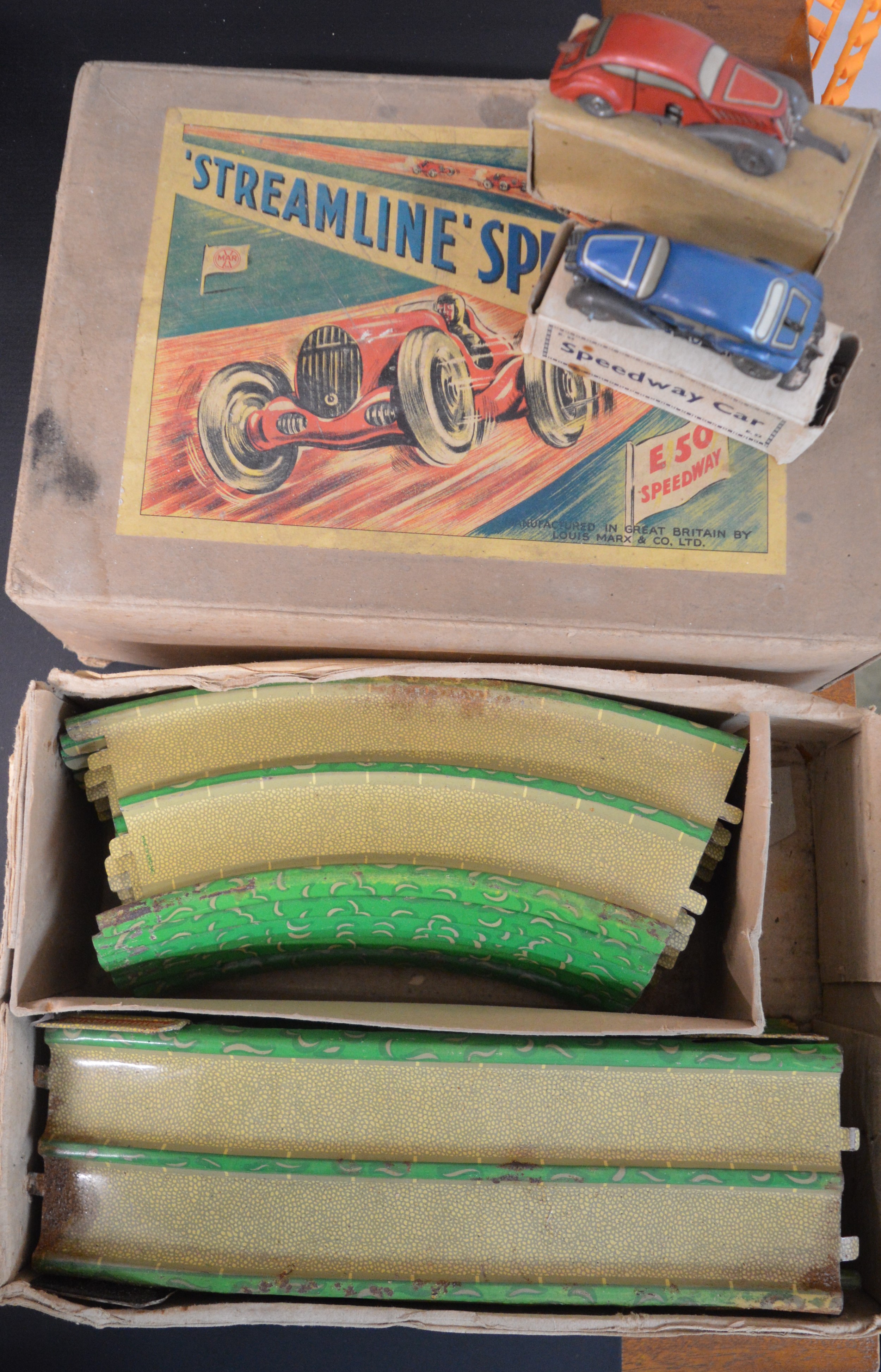 Marx Toys Streamline Speedway set, Subbuteo (appears complete), set of billiards balls, The Dandy - Image 2 of 4