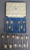 Collection of silver spoons - 5x James Deakin & Son Sheffield 1900 2.4ozt - 6x Northern