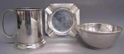 Silver items includes ashtray made for Asprey Birmingham 1913 1.4ozt, Edward Barnard London 1913