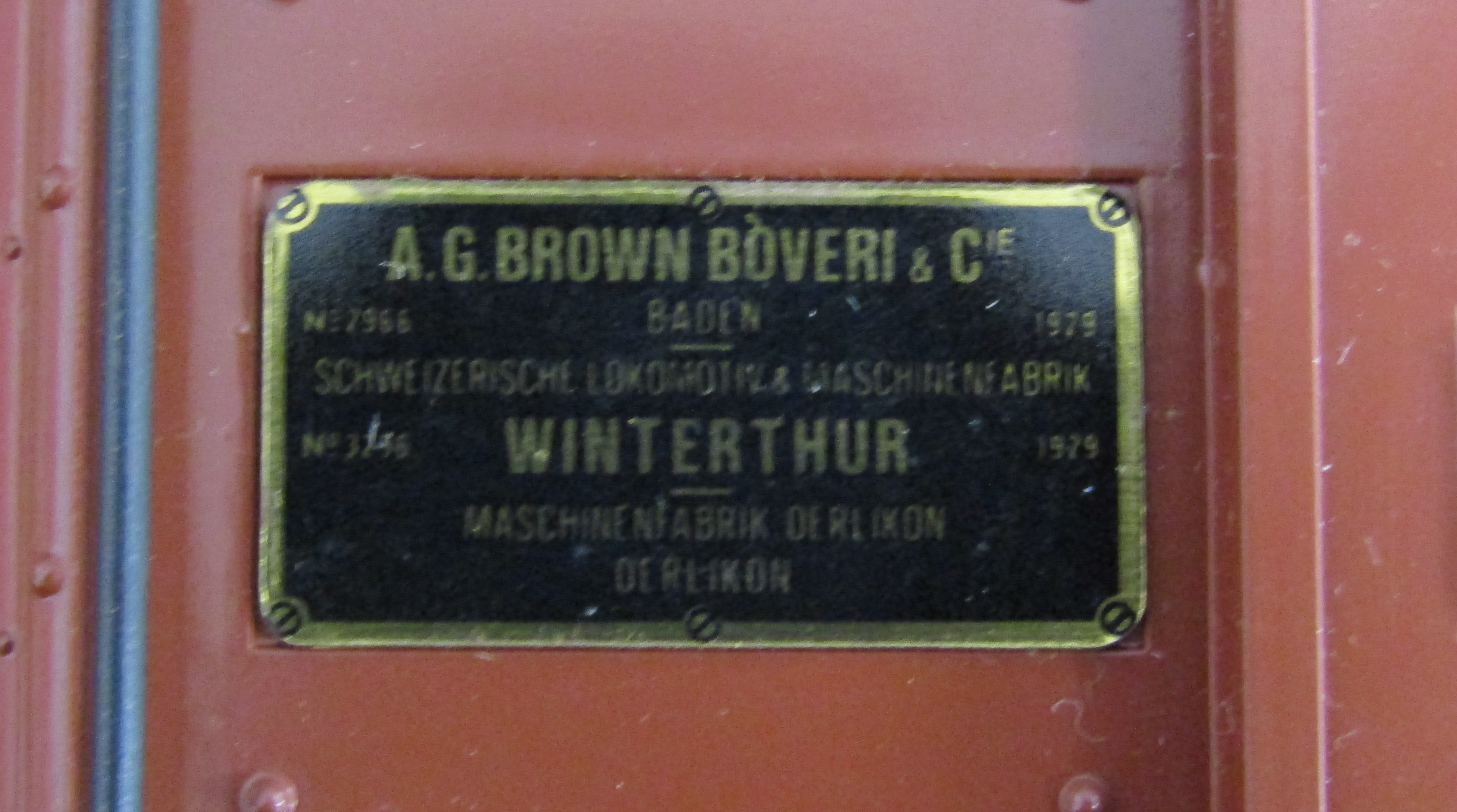 Lehmann L.G.B 2040 train - A.G.Brown Boveri & Co, Winterthur - Image 7 of 7