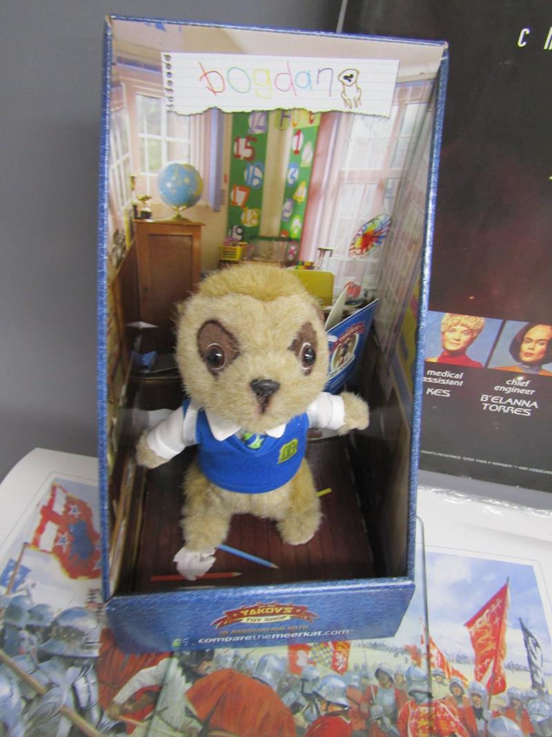 Compare the Meerkats Bogdan and Aleksander Batman, posters including Star Trek Voyager, Claude - Image 3 of 9