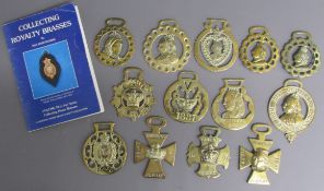 Queen Victoria horse brasses includes Collecting Royalty Brasses booklet.