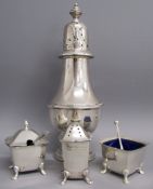 James Dixon & Sons 1943 Sheffield silver caster 4.8ozt and James Dixon & Sons Birmingham 1939 silver