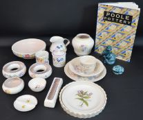 Selection of Poole pottery & copy of 