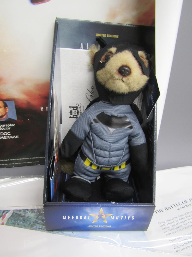 Compare the Meerkats Bogdan and Aleksander Batman, posters including Star Trek Voyager, Claude - Image 4 of 9