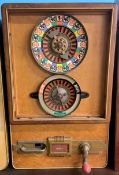 Vintage Duo Mat Roulette Geldeinwurf slot machine by Gunter Wulff missing glass screen