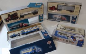 Four Corgi Collectible Die Cast Replicas, 50802 Fire Rescue, 53101 Greyhound Artic with Trailer,