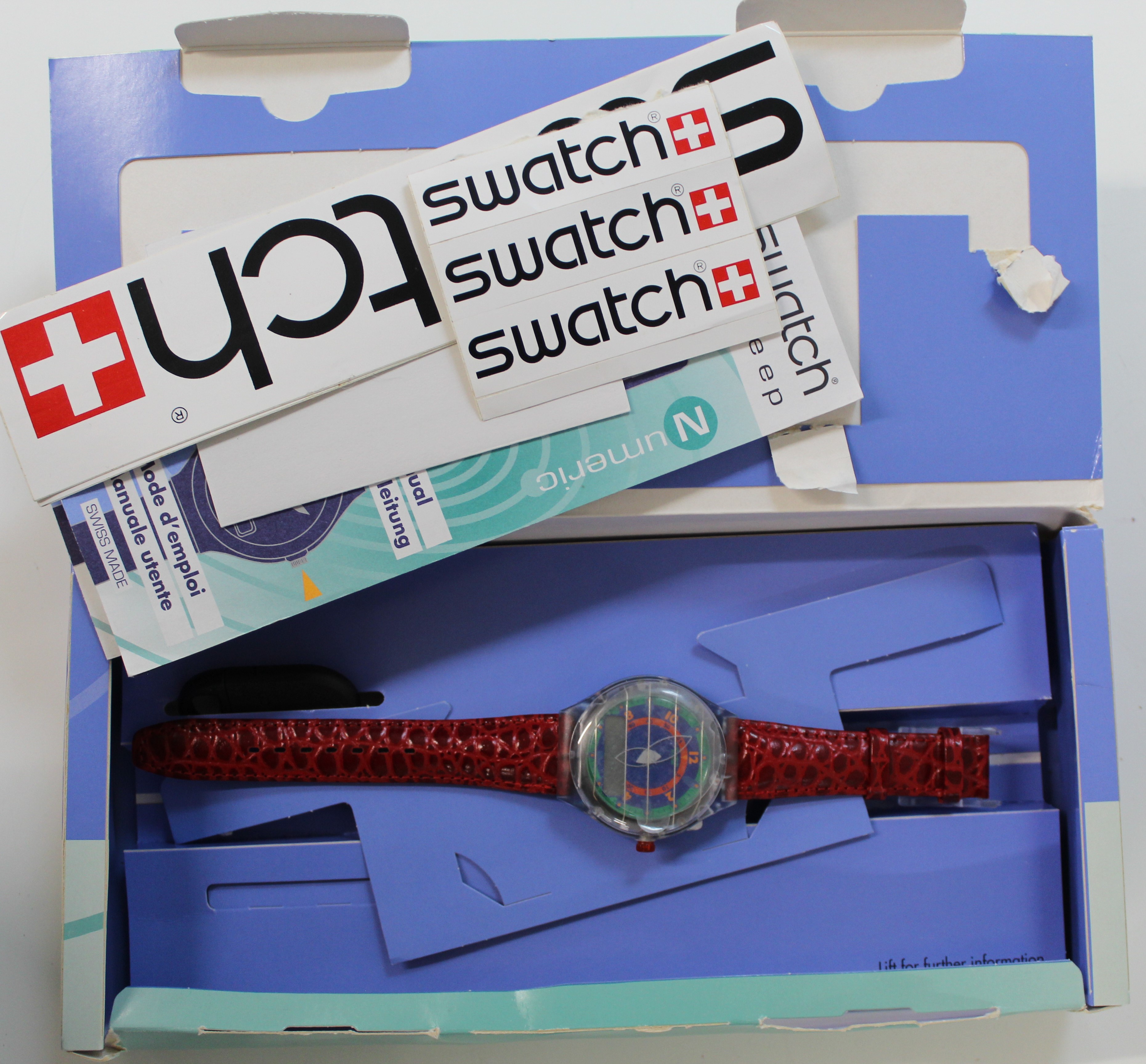 Swatch  -The Beep with receipts and stickers plus Swatch Twinphone - Image 3 of 4