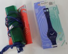 Swatch  -The Beep with receipts and stickers plus Swatch Twinphone