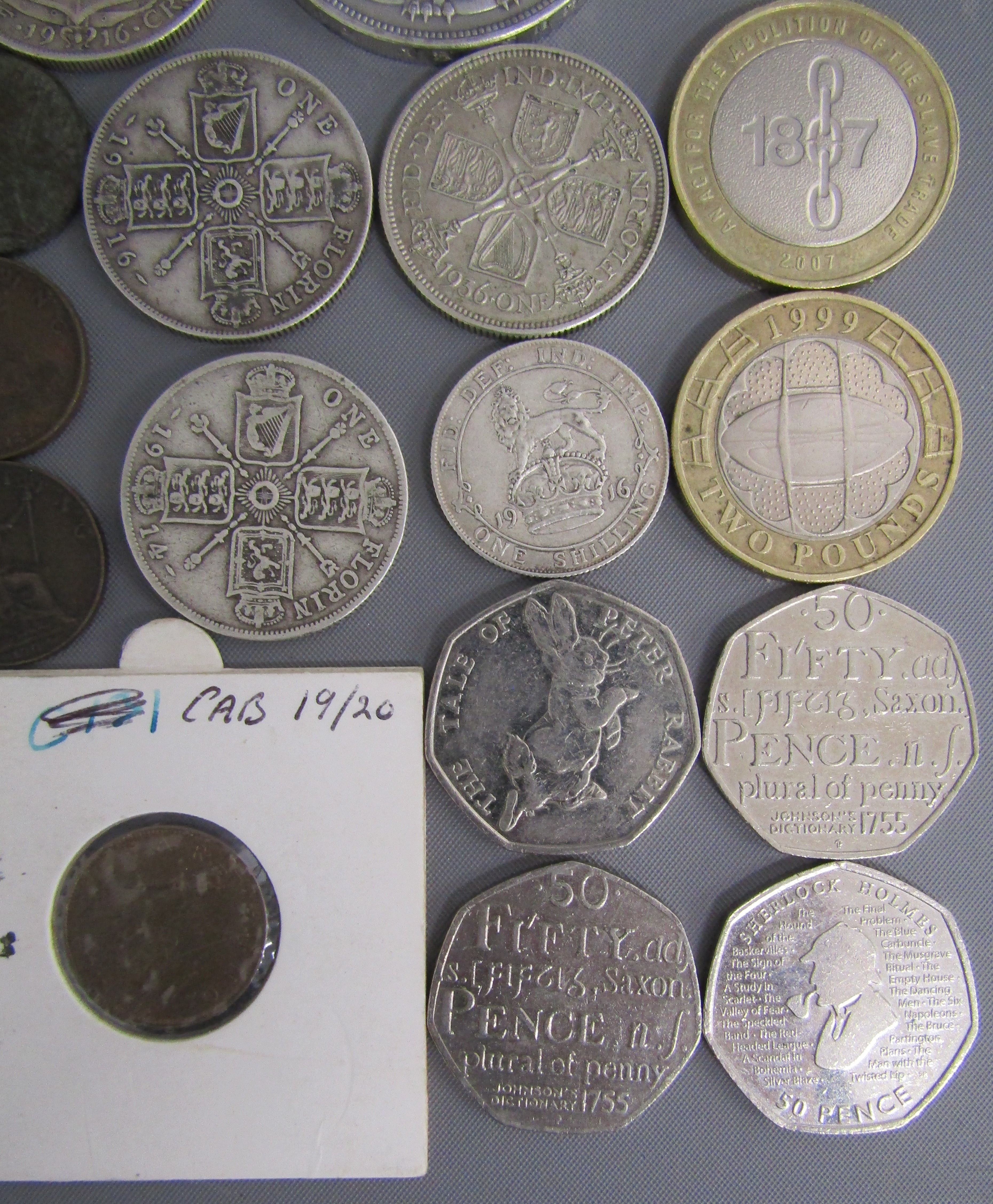 Collection of coins includes 7 Victoria bun head farthings 1860, 75, 78, 80, 84, veiled head - Image 7 of 8