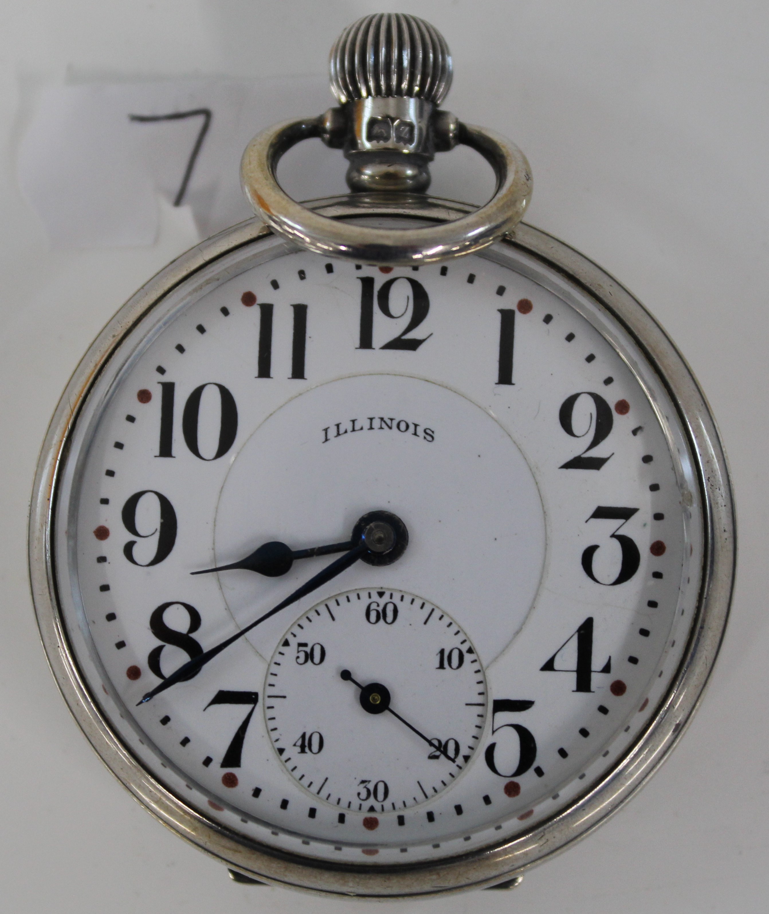 60hr Bunn Special pocket watch in silver case - runs
