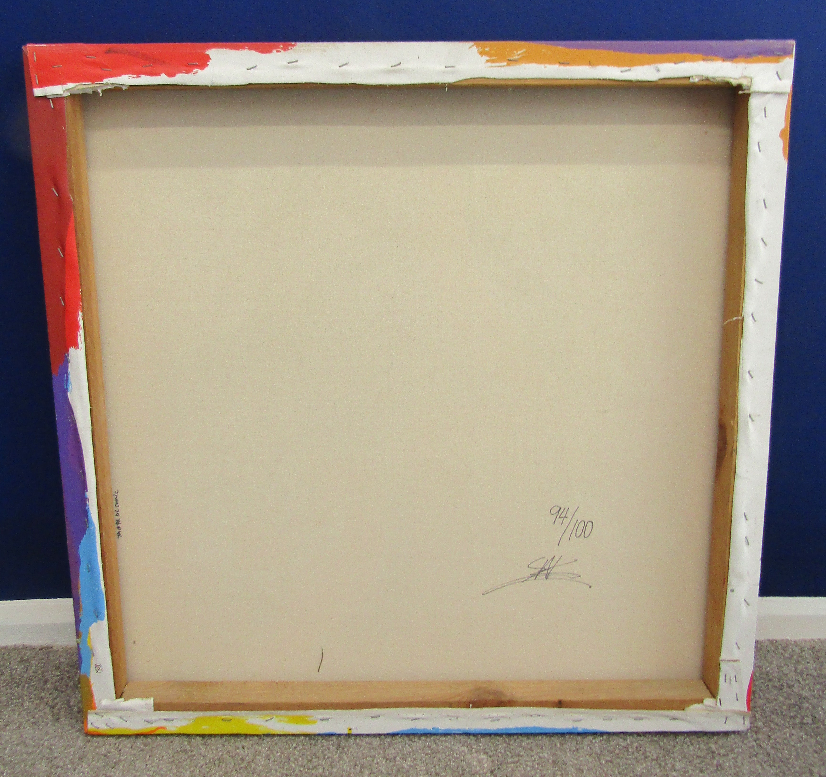 'Taz Attitudes' Limited Edition 94/100 Steve Kaufman aka 'SAK' hand pulled screen print with oils on - Image 2 of 5