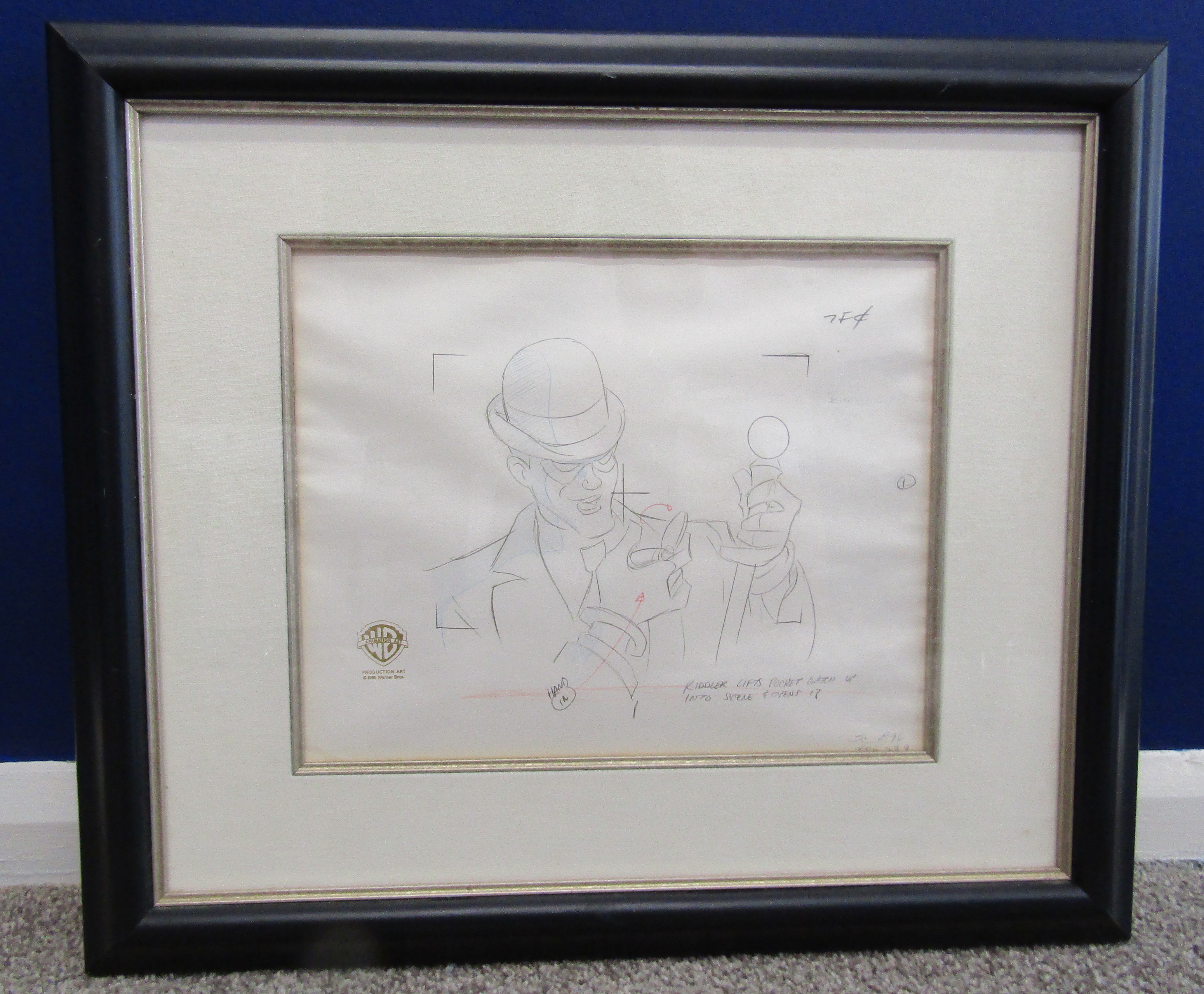 'If you're so smart, Why aren't you rich?' Warner Bros Riddler genuine production original - Image 2 of 6