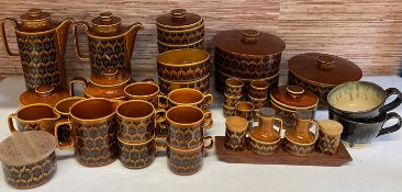 Hornsea Pottery tea & coffee sets, cruet set, egg cups etc