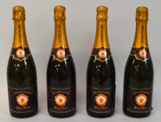 4 bottles Special Reserve Brut Champagne 75cl 12.5%, specially selected by C Martin Edwards Chairman