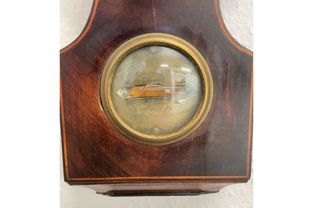 19th century banjo barometer by Hyman of Louth - Image 2 of 2