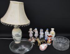 Mocha Ware lamp by Roger Irving, Royal Crown Derby 