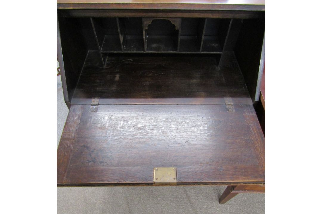 Art Deco bureau with twisted legs - approx. 99cm x 71cm x 37cm - Image 2 of 5