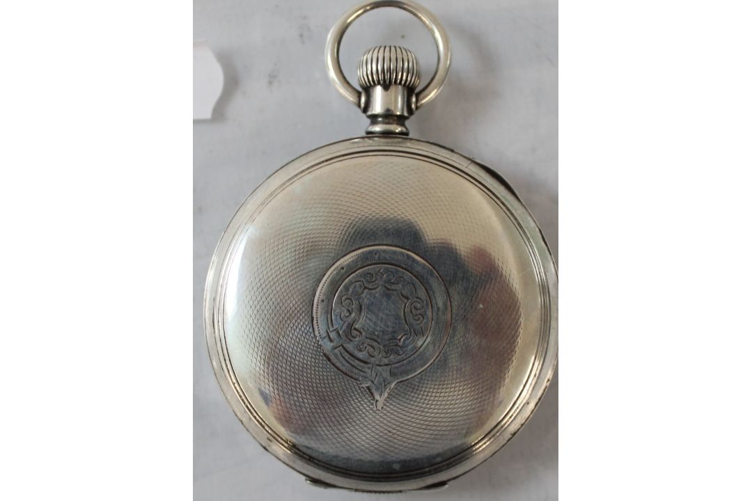 Pocket watch, 60hrs Bunn Special,  silver case, 21 Jewels - Image 2 of 2