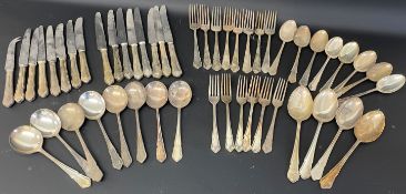 Silver plate cutlery by Pinder Bros of Sheffield