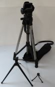 Three tripods, Jessops TP323, with carry bag, fully adjustable 66cm unextended, two smaller