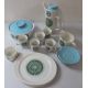 Meakin part dinner service to include 2 cake plates, sugar bowl, milk jug, coffee pot, 5 tea cups, 6 - Image 1 of 2