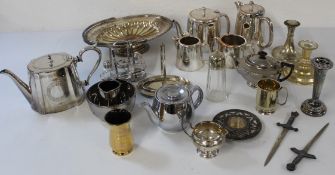 Mixed selection of silver plate