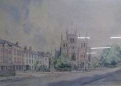 John Freeman framed limited edition print 33/425 Selby Abbey Yorkshire commissioned by the Ogden