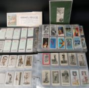 2 albums of cigarette / trade cards including many golf themed cards
