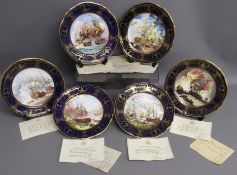 Limited edtion Spode 'Maritime England Plates' all boxed with certificates & some sales receipts