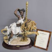 Carousel Black Orchid - 444C - limited edition 565/5000 Florence Sculture d'art Giuseppe Armani