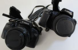 Canon EOS 1000F and Canon EOS 750 cameras