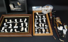 Collection of clay pipe finds etc.